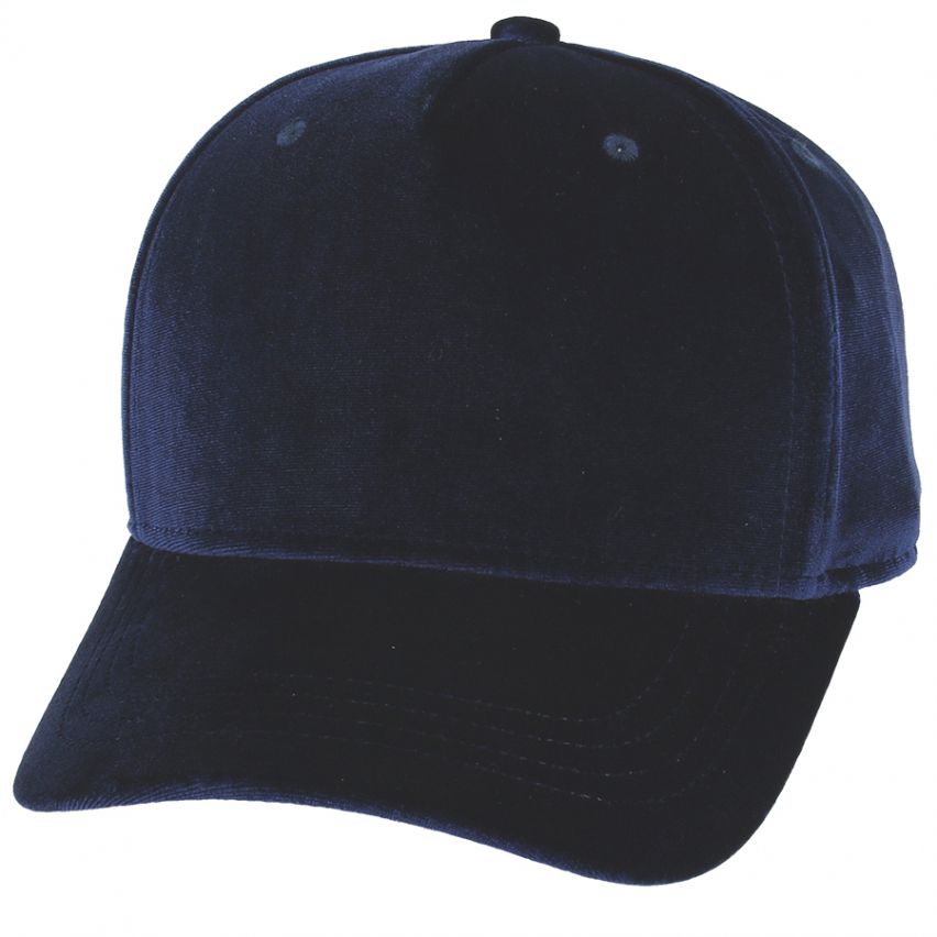 Velvet Baseball Curved Visor Baseball Cap