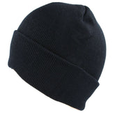 Plain Cotton Knitted Beanie Hat - Woolly Hat