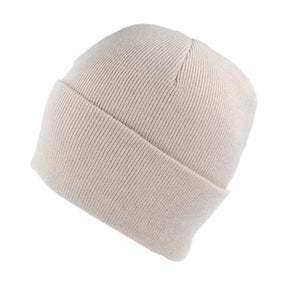 Plain Cotton Knitted Beanie Hat - Woolly Hat