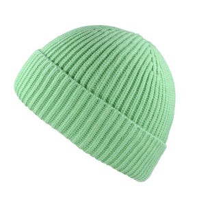 Winter Beanie Hat Skull Ribbed Knit Trawler Woolly Hat