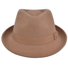 Men Wool Felt Trilby Hat