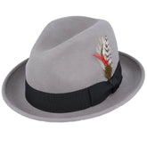 Men C-Crown Wool Trilby Hat