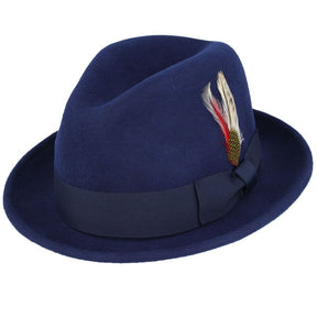 Men C-Crown Wool Trilby Hat