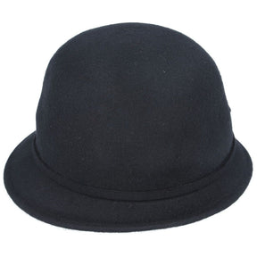 Women Rose Wool Cloche Hat Dressing Vintage Hat