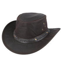 Western Bush Style Outback Waxed Cotton Cowboy Hat