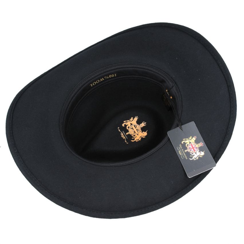 Western Cowboy Hat Crushable 100% Wool Felt Cowboy Hat