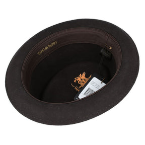 Diamond Crown Wool Pork Pie Hat