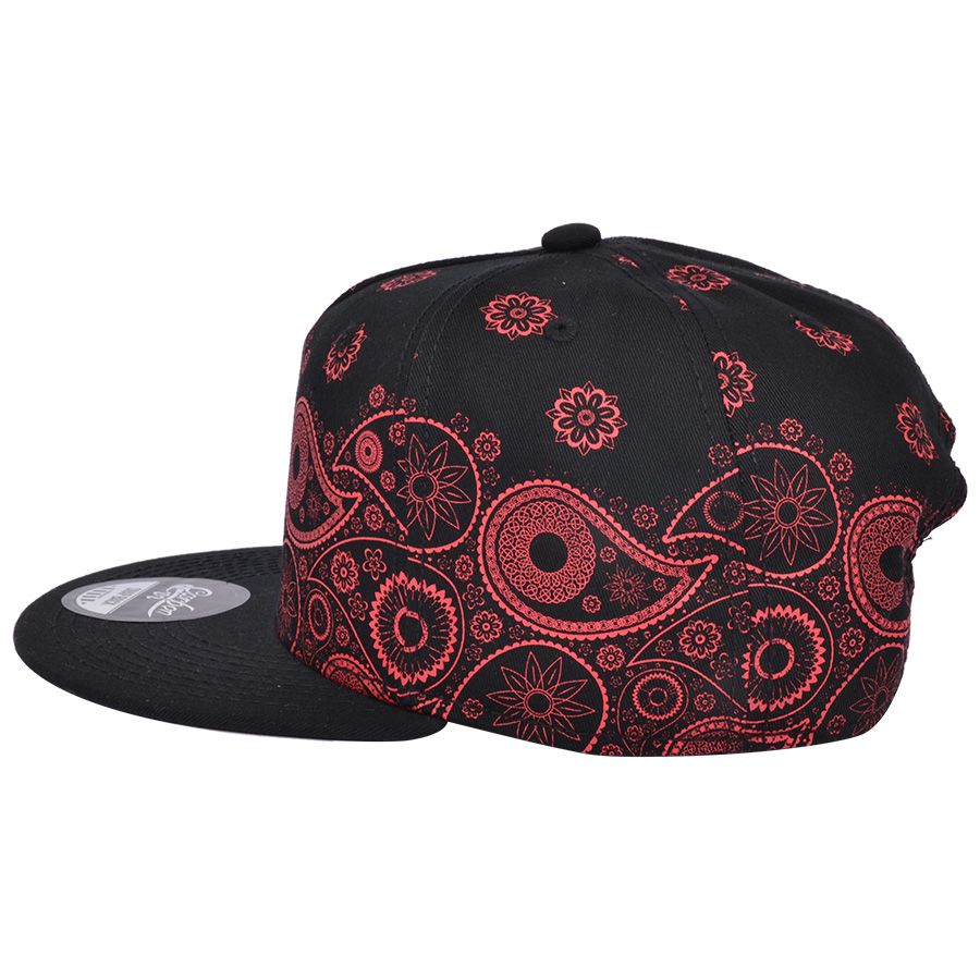 Paisley Print Snapback Cap