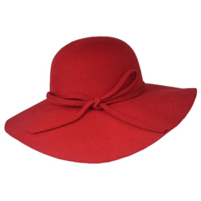 Women Floppy Hat 100% Wool Crushable Wide Brim Cloche Hat