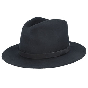 Fedora Hat Crushable Wool Felt With Leather Band