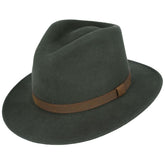 Felt Fedora Hat With Leather Band Single Sizes