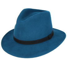 Fedora Hat Crushable Wool Felt With Leather Band