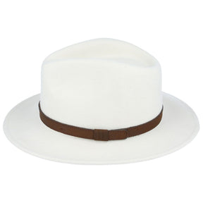 Fedora Hat Crushable Wool Felt With Leather Band