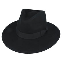 Wide Brim Fedora Hat Crushable Wool Felt