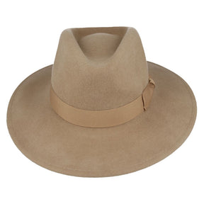 Wide Brim Fedora Hat Crushable Wool Felt