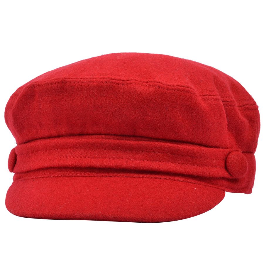 Red cheap fiddler cap