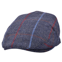 Men Over Check Herringbone Flat Caps