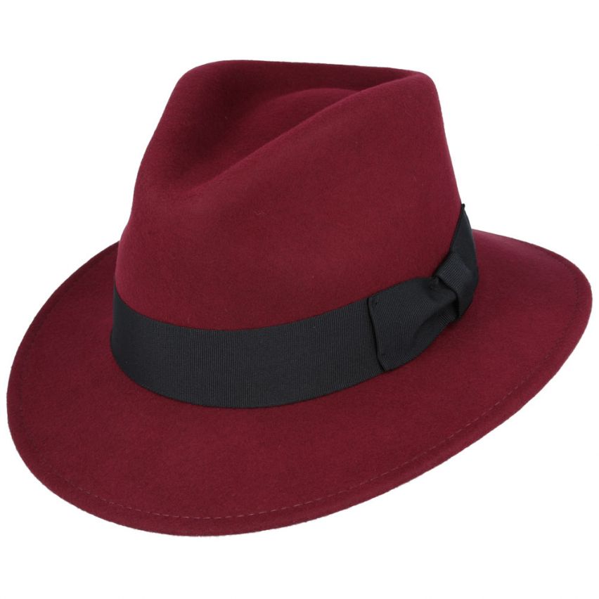 Indiana Jones Fedora Hat Crushable Wool Felt Fedora Hat