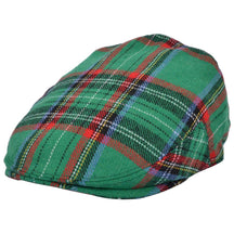 Men Scottish Tartan Wool Flat Caps