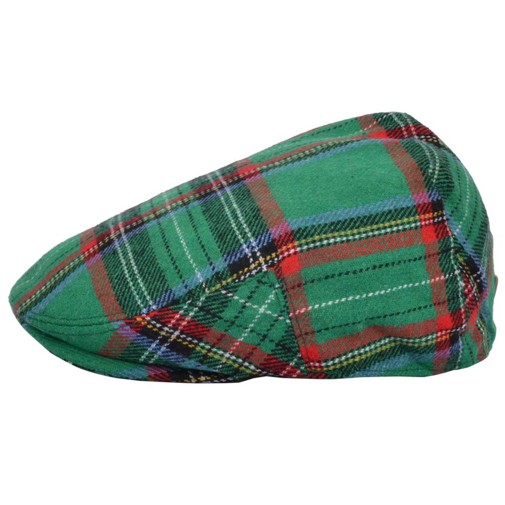 Men Scottish Tartan Wool Flat Caps