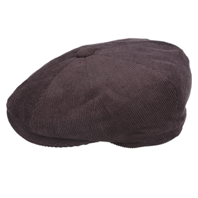 Corduroy Newsboy Cap Classic Button Top 8 Panel Baker Boy Hat