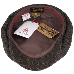 Harris Tweed Hat Newsboy Cap Herringbone 100% Pure Scottish Wool