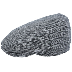 Harris Tweed Flat Cap 100% Pure Scottish Wool Herringbone Flat Cap