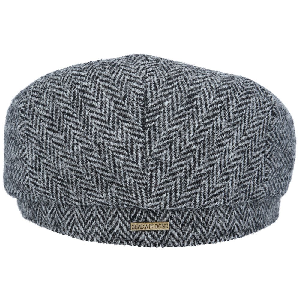 Harris Tweed Flat Cap 100% Pure Scottish Wool Herringbone Flat Cap