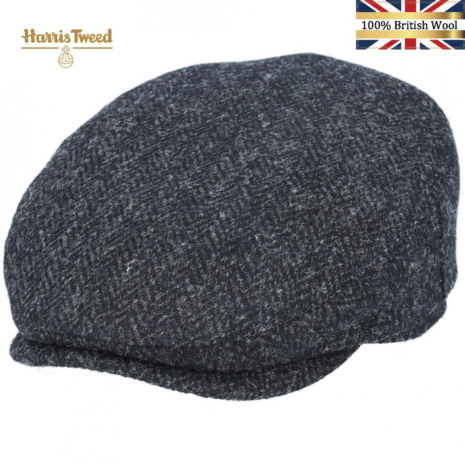 Harris Tweed Flat Cap 100% Pure Scottish Wool