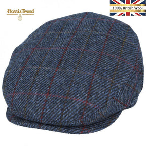 Harris Tweed Flat Cap 100% Pure Scottish Wool