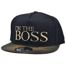 Carbon Hotpress I'm The Boss Snapback Cap