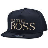 Carbon Hotpress I'm The Boss Snapback Cap