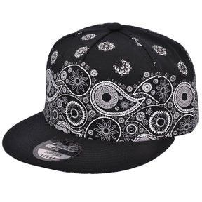 Paisley Print Snapback Cap