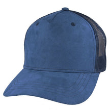 Faux Suede Baseball Cap Mesh Back Sports Cap