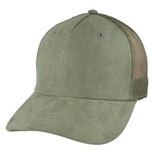 Faux Suede Baseball Cap Mesh Back Sports Cap