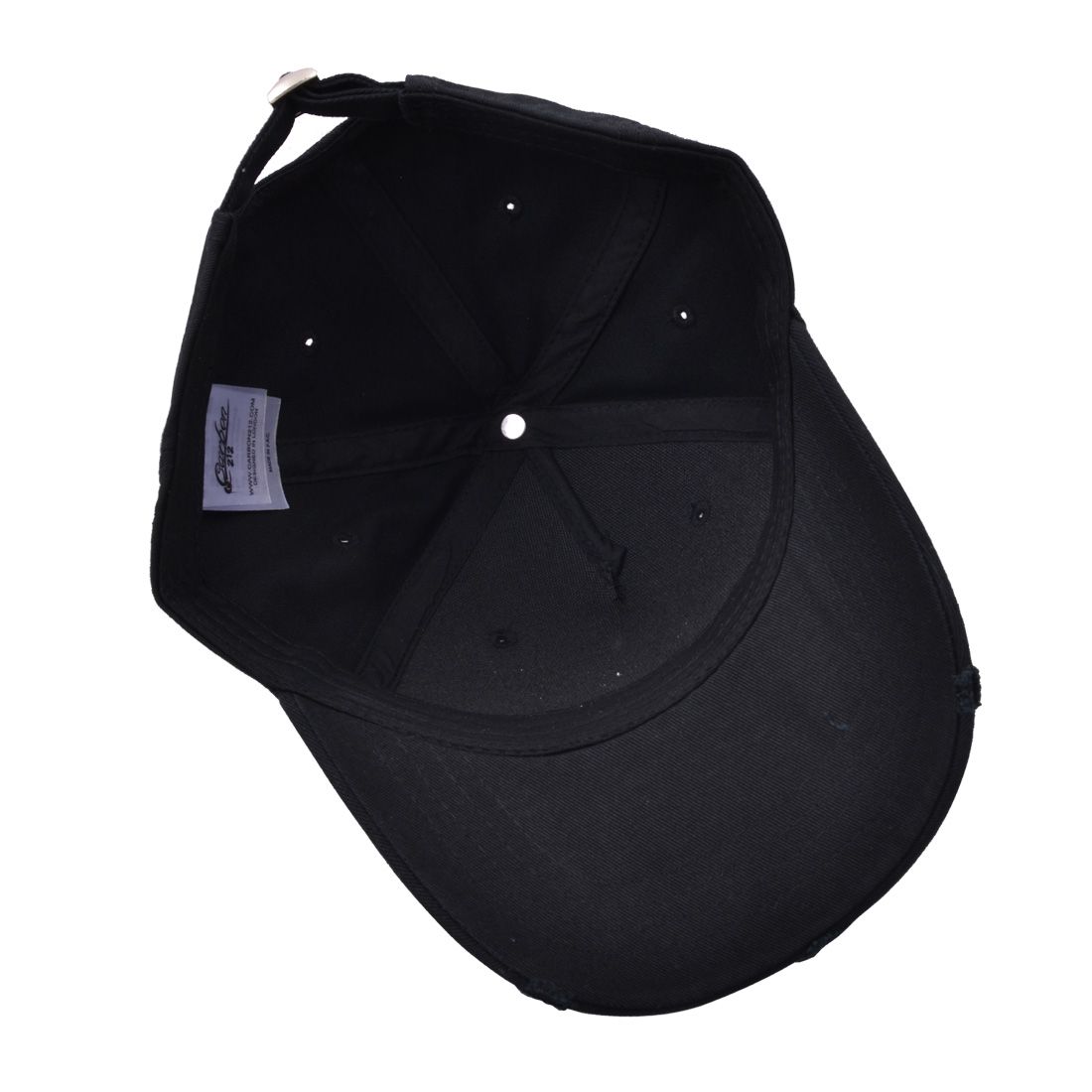 Ripped Peak Cargo Cap Distress Baseball Cap