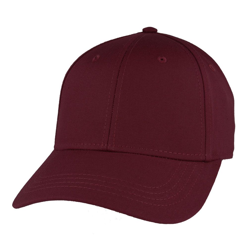 Structured Curved Visor Baseball Cap Six Panel