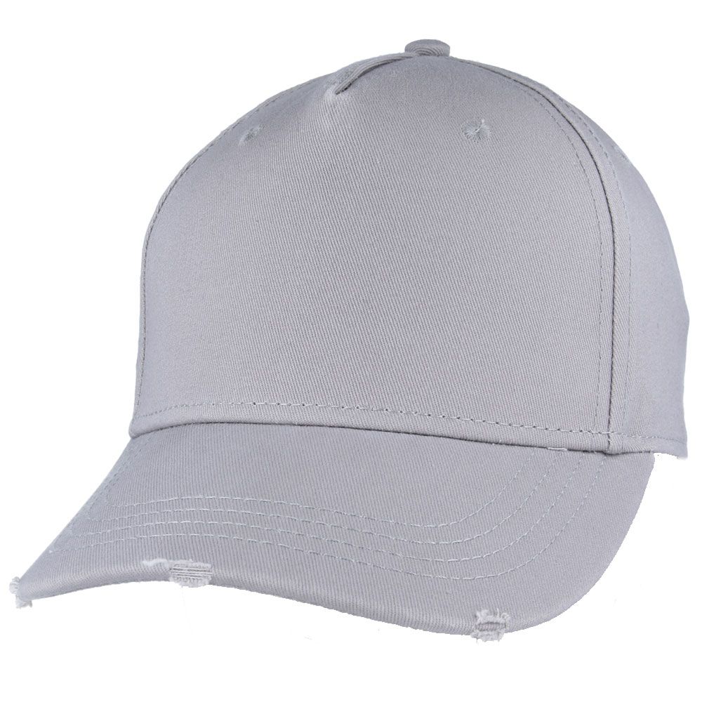 Ripped Peak Cargo Cap Distress Baseball Cap