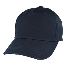 Ripped Peak Cargo Cap Distress Baseball Cap