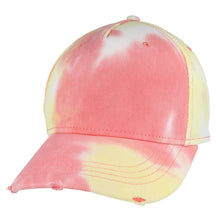 Ripped Peak Tie Dye Cargo Baseball Cap