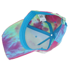 Ripped Peak Tie Dye Cargo Baseball Cap