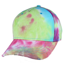 Ripped Peak Tie Dye Cargo Baseball Cap