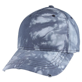 Ripped Peak Tie Dye Cargo Baseball Cap