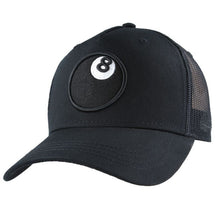 Carbon 8 Ball Mesh Trucker Baseball Cap