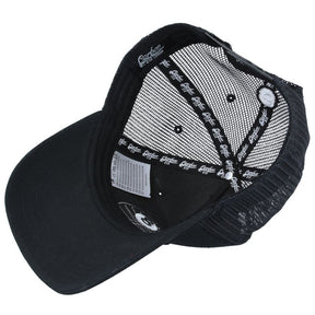 Carbon 8 Ball Mesh Trucker Baseball Cap