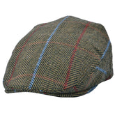 Men Over Check Herringbone Flat Caps