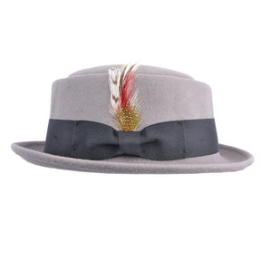 Wool Felt Pork Pie Hat Crushable