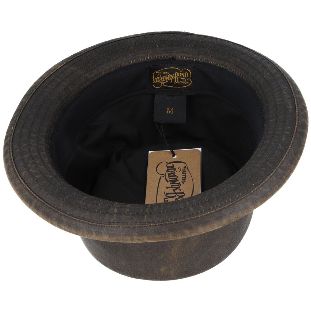 The Vintage Pork Pie Hat  100% Cotton Water Repellent - Brown