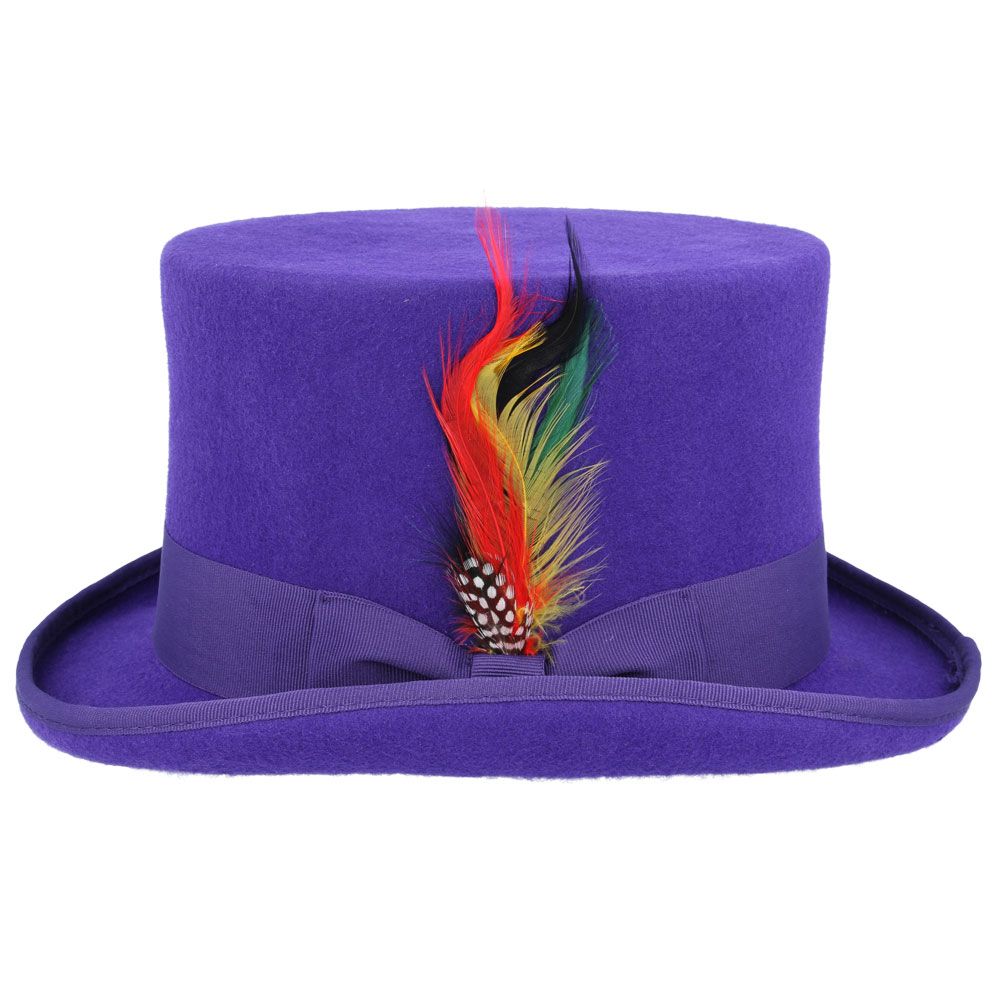 Top Hat 100% Wool Felt Traditional Wedding Ascot