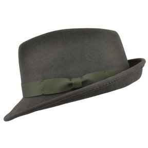 Men Wool Felt Trilby Hat